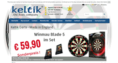 Desktop Screenshot of keltik-darts.de