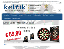 Tablet Screenshot of keltik-darts.de